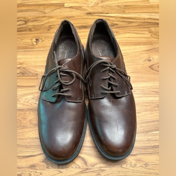 Dunham men’s dark brown leather shoes size 13 - Picture 1 of 7